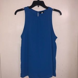 Blue blouse w/o sleeves